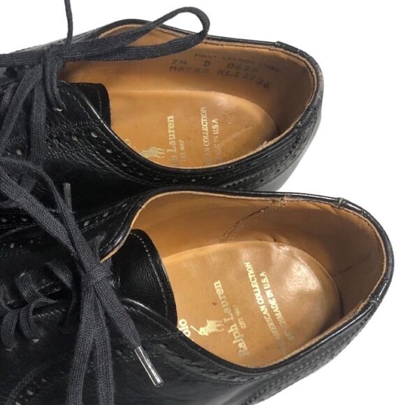 Polo Ralph Lauren the American collection benchmade lace up wing tip leather - Picture 6 of 10
